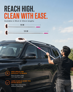 Premium Extendable Car Cleaning Duster – Microfiber Dusting & Washing Brush