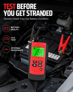 ANCEL BST100 12V Car Battery Tester – 100-1100 CCA Digital Battery Analyzer with Cranking, Charging & Internal Resistance Test