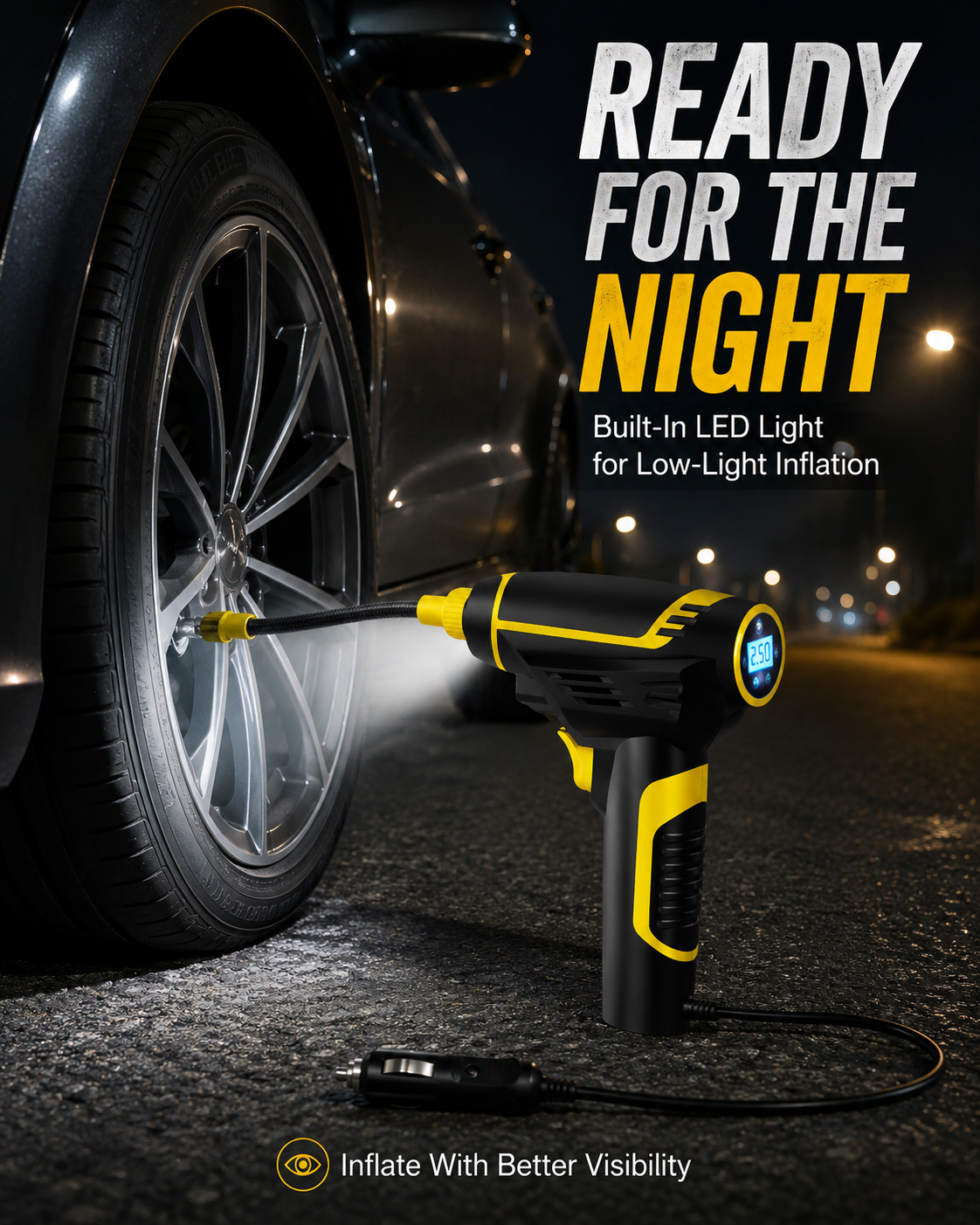12V Digital Car Tyre Inflator – Product Title & Description