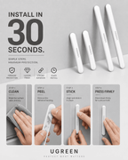 Vacnova™ Car Door Bumper Strip (4-Pack) | Invisible Scratch Protection for Every Door