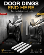 Vacnova™ Car Door Bumper Strip (4-Pack) | Invisible Scratch Protection for Every Door