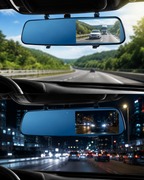 2-in-1 Mirror + Dash Cam: Keeps your factory mirror look while recording every drive.