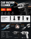 120W 4500Pa Powerful Car Vacuum Cleaner