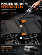 120W 4500Pa Powerful Car Vacuum Cleaner