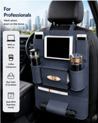 HQ Leather Car Seat Organizer – Premium Backseat Storage for Cars